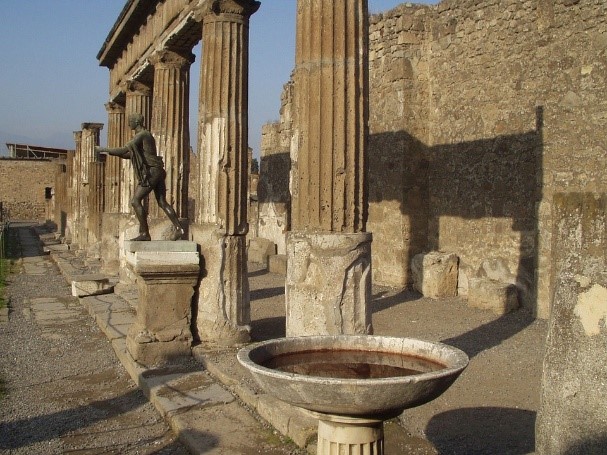 Freigelegte Stadtteile von Pompeji heute
